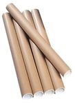 Ambassador Cardboard Postal Tube Box of 12 - 76mm x 610mm diameter,PT-076-15-0610, Brown