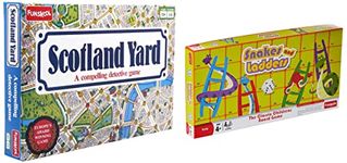 Funskool Games - Scotland Yard, A Compelling Detective and Strategy,Animal Board Game, 2-3 Players, 10 & Above(Multicolor) & Games - Snakes & Ladders, The Classic Children Board Game