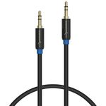 Sabrent 3.5mm Gold Plated Premium Auxiliary Male To Male AUX Cable [Step Down Design] 3 Feet (CB-AUX1)