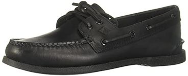 Sperry Men's A/O 2-Eye Boat Shoe, Black, 9 UK