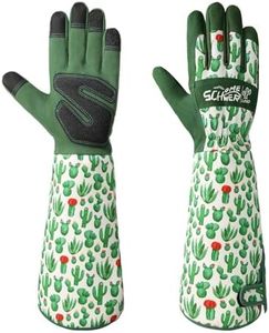Schwer Gardening Gloves for Women,Rose Pruning Gloves with Forearm Protection,Breathable and Comfortable Thorn Proof Garden Glove with Touch Screen for Yard & Outdoor Work(Small 1 pair)