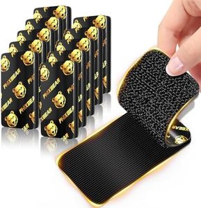 PHIXBEAR 10 Sets Hook and Loop Tape with Adhesive, Heavy Duty Fasteners | Heat-Resistant & Waterproof | Back Adhesive Mounting Strips for Home Office School