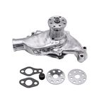 1 SET SHLPDFM Polished High Volume Aluminum Short Water Pump Fits for Small Block Chevy SBC 283 327 350 383 400 V8 1955-1985