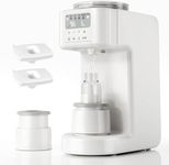 Advanced Formula Dispenser–Auto Mix & Clean, Fast Formula Maker with Accurate Dispensing, Instant Water Warmer, 4 Temps, Fits Most Bottles & Formulas, Moisture-Proof, Dishwasher-Safe Parts(White)