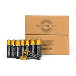 NANFU High Performance AAA Alkaline Batteries (20 Count), Ultra Power, Long Lasting for Household Devices …