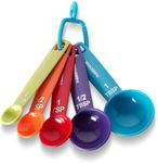 Farberware Color Measuring Spoons, Mixed Colors, Set of 5, Small
