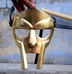 Armour Roman Gladiator Helmet Face Mask Golden MF Doom Medieval Re-Enactment Viking MASK