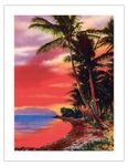 Isle O’ Dreams Hawaii - Vintage Hawaiian Color Postcard c.1930s - Bamboo Fine Art 290gsm Paper (Unframed) 17x22in