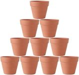 4inch 10pcs Terracotta Pots, Terracotta Pots for Plants/Succulent/Cactus with Drainage for Indoor, Outdoor, Home Office Decoration