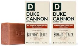 Duke Cannon Supply Co. Big American Bourbon Bar Soap, Bourbon Oak Barrel, 10 oz (2 Pack)