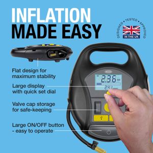 Ring TyreInflate Go 6 Cordless Tyre Inflator – Portable Air Pump