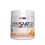 EHPlabs OxyShred Non Stimulant Thermogenic Pre Workout Powder - Stim Free Pre Workout, Caffeine Free Preworkout for Men & Women - Non Stim Preworkout - Sugar Free Energy Powder - Peach, 60 Servings