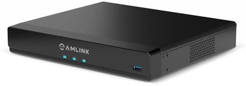 AMLINK 12MP 8CH AI NVR (8-Port PoE), Smart NVR, Human Detection & Vehicle Detection - Supports 8 x 12MP IP Cameras, Supports 1 x 20TB HDD (Not Included) ALN-4108E