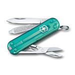 Victorinox Swiss Army Knife - FRESH. STYLISH. COLORFUL SWISS CLASSICS - 7 Function, Multitool with a Pair of Scissors - Tropical Surf, 58 mm