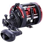 Sougayilang Trolling Reel, Level Wind Conventional Reel Graphite Body Fishing Reel, Round Baitcasting Reel，Durable Stainless-Steel, 35Lbs Max Drag Large Line Capacity Fishing Reels-30R