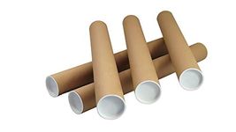 10 x A2 Quality Postal Tubes Poster 460mm x 50mm Rolls + END CAPS