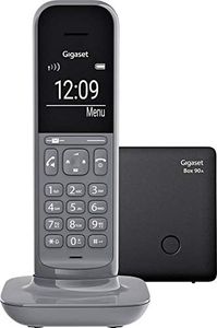 Gigaset CL390A Cordless Telephone with Answering Machine, 2 Acoustic Profiles, Extra Large Display in Dial Mode & Phone Menu, Protection Against Unwanted Calls, Satellite Grey