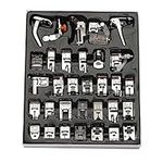 32Pcs Sewing Machine Presser Foot Set for Janome Brother Singer Domestic Part (32pcs)