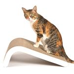 LIKEA Cat Scratcher, Incline Scratching Pad Post with Catnip【Superior Cardboard & Construction, Multiple Scratching Angles to Match Your Cat's Preference