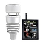 ECOWITT WN1981 Wi-Fi Weather Station Indoor and Outdoor, Includes WN1980 LCD Display Console and WS90 Outdoor Sensor, 915 MHz