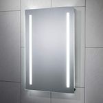 Pebble Grey™ Arlo Illuminated LED Bathroom Mirror Battery Powered | 500 x 700 | IP44 Rated