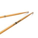 ProMark Drum Sticks - Rebound 5A Drumsticks - ActiveGrip For Secure, Comfortable Grip - Gets Tackier As Your Hands Sweat - Active Grip Finish, Acorn Tip, Hickory Wood - 1 Pair