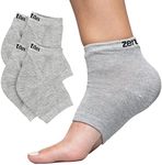 ZenToes Men's Moisturizing Cotton Sleep Socks with Vitamin E, Olive Oil and Jojoba Seed Oil to Soften and Hydrate Dry Cracked Heels