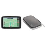 TomTom Car Sat Nav GO Classic, 6 Inch, with, EU Maps, Updates via WiFi, Integrated Reversible Mount with Sat Nav Protective Classic Carry Case for TomTom 6 inch Sat Navs