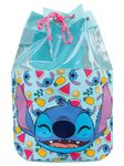 Disney Stitch Swimming Bag | Girls Drawstring Bag | Stitch Backpack | Official Merchandise | Blue One Size