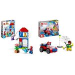 LEGO 10995 DUPLO Marvel Spider-Man’s House, Spidey and His Amazing Friends Buildable Toy for 2 Plus Years Old Toddlers, Boys & Girls, Super Hero Set & 10789 Marvel Spider-Man's Car and Doc Ock Set