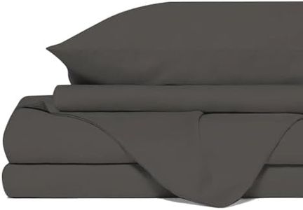 Royal Comfort Sheet Set 1500TC Cotton Blend Breathable Luxurious Ultra Soft Wrinkle Resistant, 1 x Flat Sheet, 1 x Fitted Sheet, 2 x Pillowcases (4 Pcs, King, Dusk Grey)