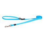 Rogz Utility Medium 5/8" Snake Fixed 6' Long Reflective Dog Leash, Turquoise
