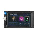 Jensen CDR462 2-DIN In-Dash CD/DVD Bluetooth Multimedia 6.2" Touchscreen Receiver