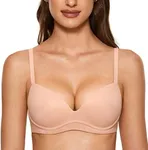 DOBREVA Women's Push Up Bra No Unde