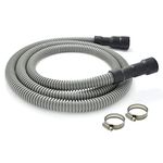 Universal Dishwasher Drain Hose - 10 Ft Discharge Hose - Corrugated and Flexible Dishwasher Hose Drain Replacement with Clamp