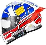 Full Face Motorcycle Bluetooth Helm