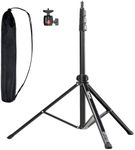 SMALLRIG 78.7"/ 200cm Light Stand Photography Tripod, Max Load 4kg, Compact Lightstand for Reflector, Ring Light, Small Softbox and COB Light, Umbrellas, Folded Size 22"/ 56cm RA-S200-4379