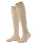 FALKE Women's Family Socks, Cotton, Beige (Sand Melange 4659), UK 5.5-8 (EU 39-42 Ι US 8-10.5), 1 Pair