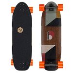 Loaded Boards Truncated Tesseract Bamboo Longboard Skateboard Complete (80a Kegel wheels, 43° Paris Savant Trucks)