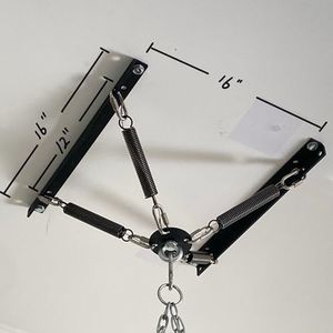 shikoyi Heavy Bag Hanger Noise and Vibration Dampening Design Ceiling or Open Floor Joist Mount for Heavy Punching Bags up to 140 LBS