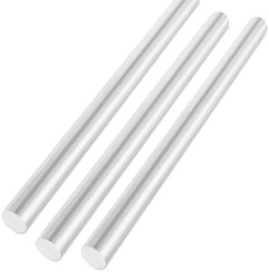 YOUNTHYE 3PCS Aluminum Rod 1 inch Aluminum Round Bar Stock 6061 Solid Extruded Lathe Bar Stock Aluminum Round Rod 16 inch Round Aluminum Bars for Industrial, DIY Craft