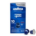 Lavazza Crema E Gusto Medium Roast Coffee Capsules Compatible with Nespresso Original Machines, creamy coffee, chocolate hints, wood, and spice aftertaste (100 pack)