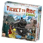 Ticket to Ride : Europe - A Board Game by Days of Wonder 2-5 Players - Board Games for Family 30-60 Minutes of Gameplay Games for Family Game Night For Kids and Adults Ages 8 plus English Version