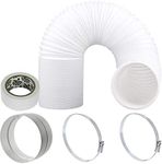 SPARES2GO Air Con Hose Pipe Vent Extension Kit for Portable Air Conditioners (6m x 5" / 125mm)