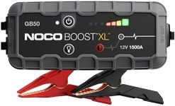 NOCO Boost XL GB50 1500 Amp 12-Volt UltraSafe Lithium Jump Starter Box, Car Battery Booster Pack, Portable Power Bank Charger, and Jumper Cables for Up to 7-Liter Gasoline and 4-Liter Diesel Engines