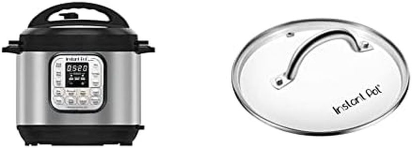 Instant Pot Duo 7-in-1 Smart Cooker, 3L - Pressure Cooker, Slow Cooker, Rice Cooker, Sauté Pan, Yoghurt Maker, Steamer and Food Warmer & Tempered Glass Lid (19 cm) for 3 L Pot