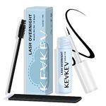 KevKev Overnight Lash Sealer Lash Cluster Seal Lash Sealant for DIY Eyelash Extensions Silicone Brush Cluster Lash Seal Extend Lash Wear Up to 14 Days Easy to Remove 7ml Black