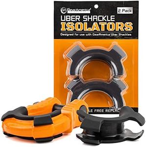 GearAmerica UBER Shackle Isolators – Only for GA UBER Shackles, Will Not Fit a 3/4 D Ring – Helps Prevent Corrosion and Protect Finish – Reduces Noise and Rattling – 2 Pack