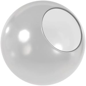 KASTLITE 6" Frosted Acrylic Lamp Post Globe | Smooth Textured with 2.81" Neckless Opening | Manufactured in the USA | Plastic Light Cover - Not Glass
