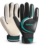 COTLIKE Soccer Goalie Gloves – Goalkeeper Gloves for Kids Boys Girls Youth, Goalie Gloves for Kids 8-12 with Strong Grips, 100% Latex Palms, Breathable & Protective Design for Training Match